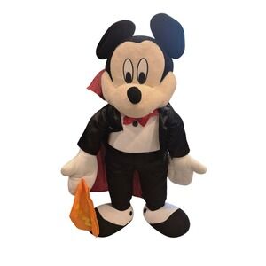 VINTAGE Disney Mickey Mouse Vampire Plush Halloween Decoration Collectible